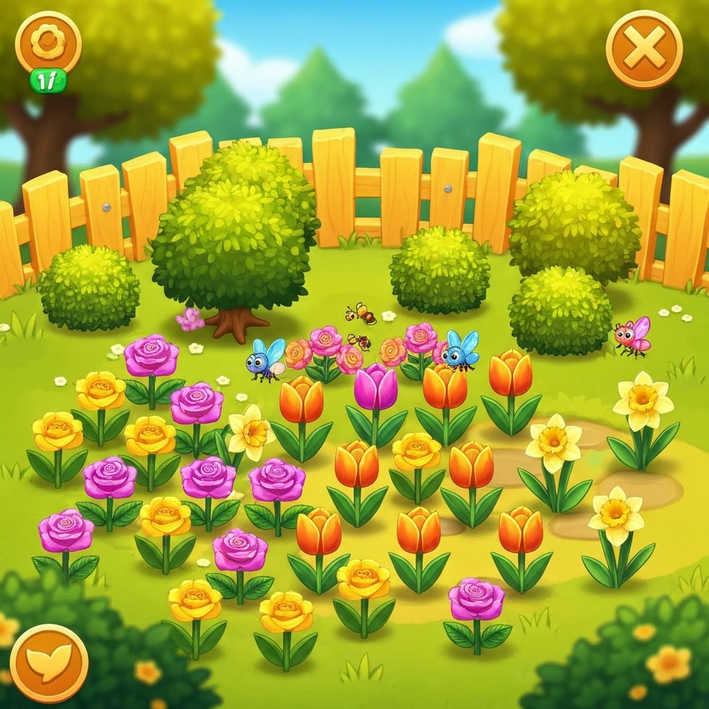 Garden scene variation 1