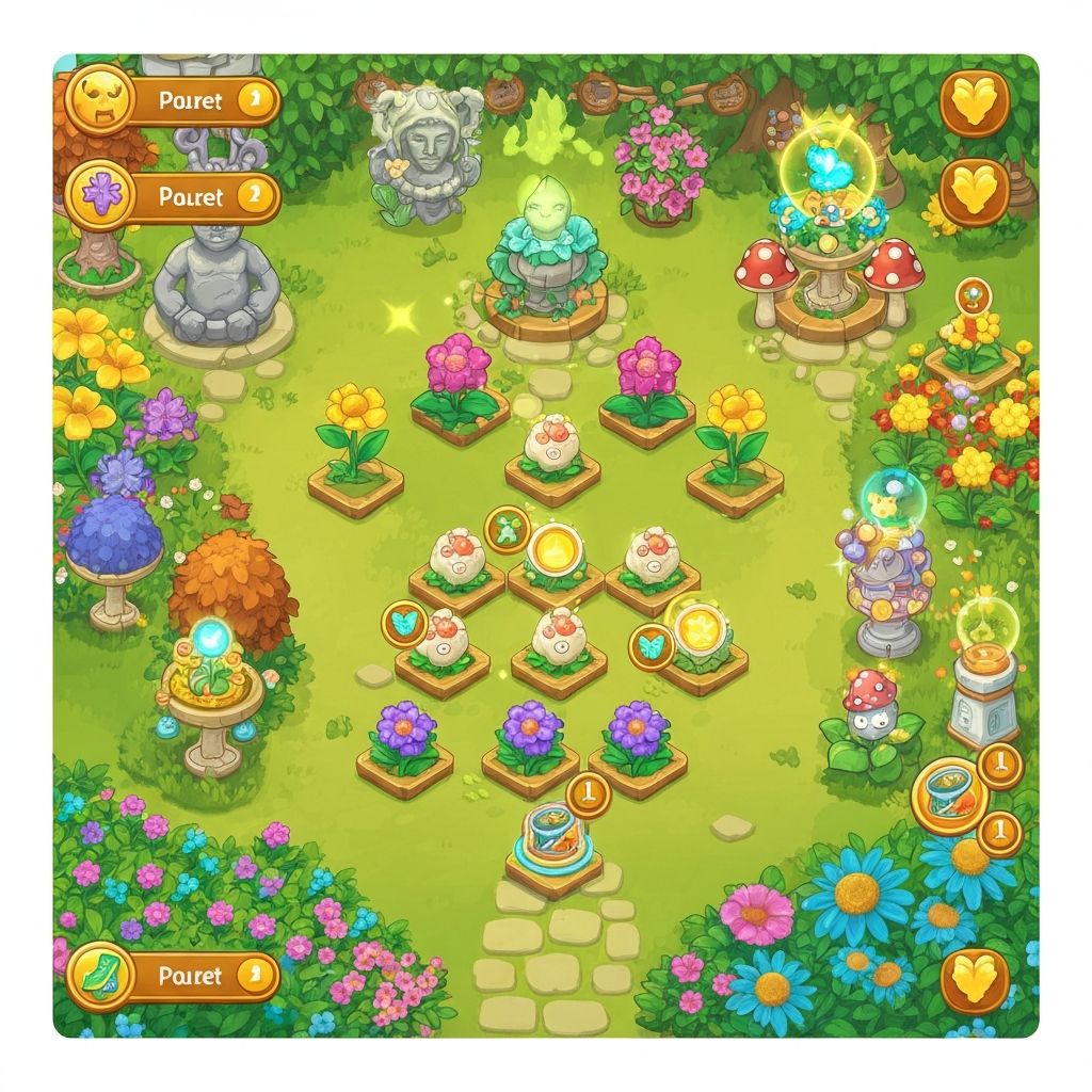 Garden scene variation 3