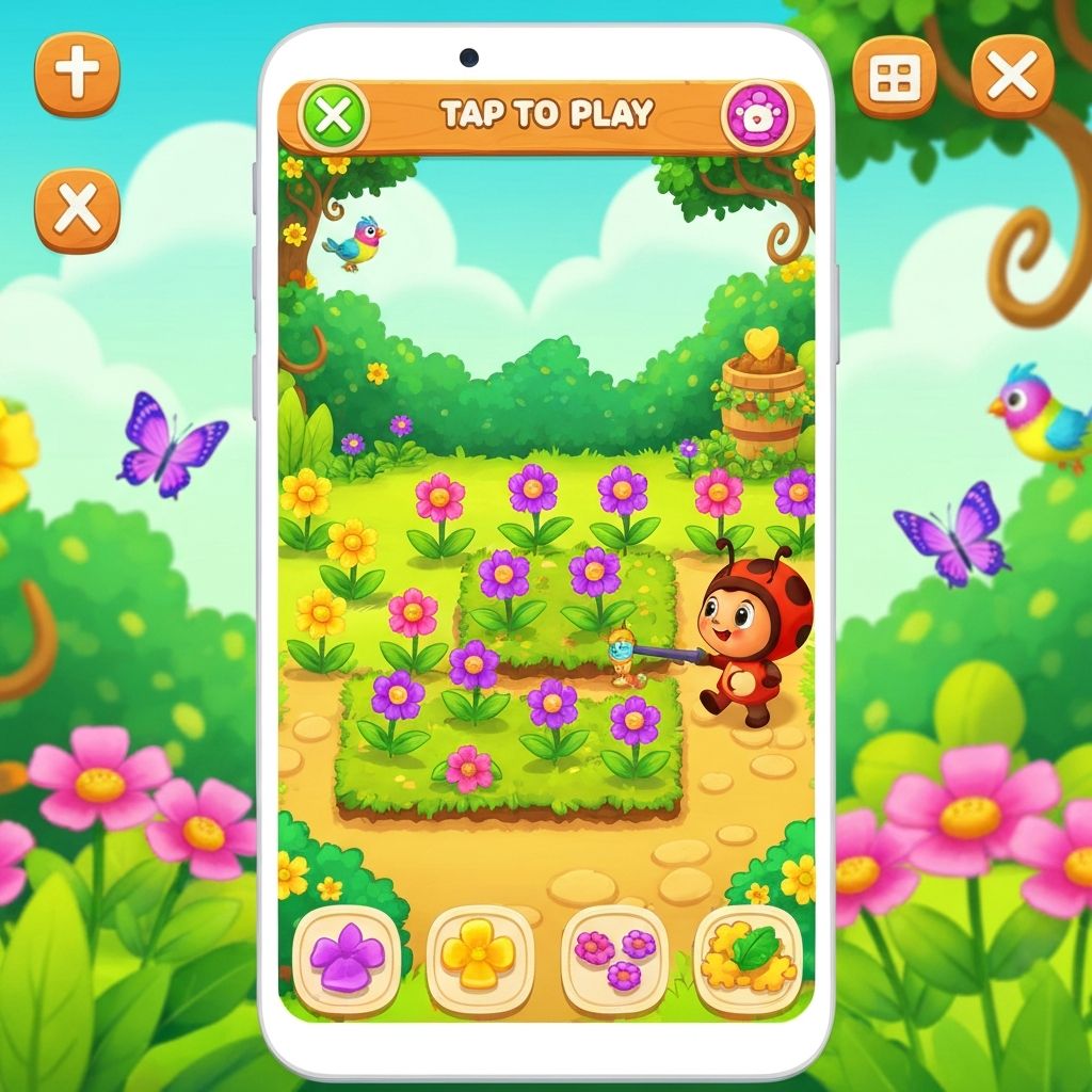 Garden scene variation 6