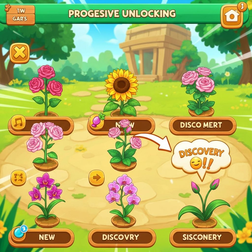 Progressive element unlocking